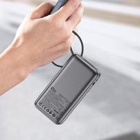 isorine baterija 10000mah 30w - Acefast M7-10000, 10000mAh, 30W, juoda - 5 nuotrauka