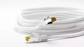 cat7 kabelis - Goobay Patch-Kabelis RJ45 2.0m baltas S/FTP - Cable - Network - 2 nuotrauka