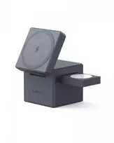 usb magnetic - Anker Y1811G11 3-in-1 Cube MagSafe Juodas (Black) - 3 nuotrauka