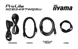 120hz monitorius - Iiyama ProLite XCB3494WQSU-B1 34", VA, 1500R - 2 nuotrauka