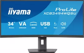 120hz monitorius - Iiyama ProLite XCB3494WQSU-B1 34", VA, 1500R - 7 nuotrauka