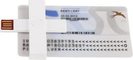 korteliu skaitytuvas - +ID smart card reader USB Blister, white - 2 nuotrauka
