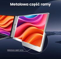 nesiojamo kompiuterio monitorius - Extralink Smart Life S688 14", 2 ekranai, IPS - 3 nuotrauka