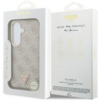 guess pu leather 4g - Guess PU Leather 4G Strass Triangle Logo Gold Frame Magnetic dėklas skirtas Samsung Galaxy S26 rožinės spalvos - 2 nuotrauka