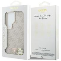 guess pu leather 4g - Guess PU Leather 4G Strass Triangle Logo Gold Frame Magnetic dėklas skirtas Samsung Galaxy S26 Ultra rožinės spalvos - 2 nuotrauka