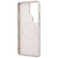 guess pu leather 4g - Guess PU Leather 4G Strass Triangle Logo Gold Frame Magnetic dėklas skirtas Samsung Galaxy S26 Ultra rožinės spalvos - 3 nuotrauka