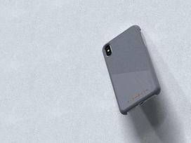 klevu mediena - Nordic Elements Original Hel – iPhone Xs Max dėklas su tikro klevo mediena (vidutinės pilkos spalvos) - 4 nuotrauka