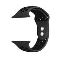 apple watch 46 mm - Crong Duo sport band Apple Watch 42/ 44mm Black - 2 nuotrauka