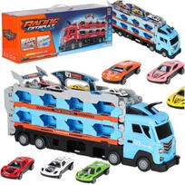 automobiliu lenktynes - Ikonka žaislinis sunkvežimis su bėgiais, 2,1 m - 1 nuotrauka
