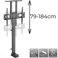 televizoriaus laikiklis vesa 600x400 - Maclean MC-976 Elektrinis lubų laikiklis televizoriui 32-55", VESA 400x400, max. 50kg - 2 nuotrauka