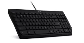 acer klaviatura - Acer AKW900 | Keyboard | Wired | US International | Black | USB | GP.KBD11.04F - 3 nuotrauka