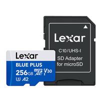 kortele - Lexar Blue Plus microSDHC 256GB UHS-I C10 A2 U3 V30 su SD adapteriu (Blue Plus) - 2 nuotrauka