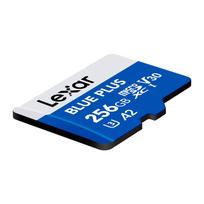 kortele - Lexar Blue Plus microSDHC 256GB UHS-I C10 A2 U3 V30 su SD adapteriu (Blue Plus) - 3 nuotrauka