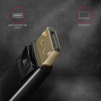 kabelis hdmi hdmi 1.8 -  Axagon DisplayPort to HDMI RVD-HI14C2, juoda, 1.8 m - 5 nuotrauka