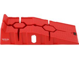automobiliai - Automobilio rampų rinkinys YATO YT-55671, 3 t, 90 cm, raudonas (Red) - 4 nuotrauka