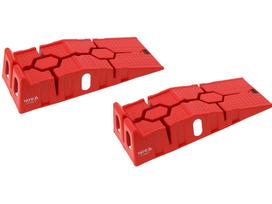automobiliai - Automobilio rampų rinkinys YATO YT-55671, 3 t, 90 cm, raudonas (Red) - 7 nuotrauka