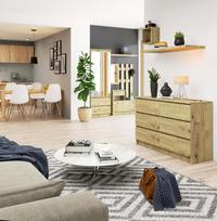 komoda 120 - Komoda Akord K120, ąžuolo, 40 cm x 120 cm x 77 cm - 2 nuotrauka