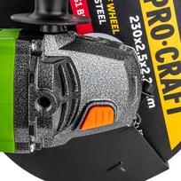 kampinis slifuoklis 230 mm - ProCraft PW2550, 2000W, 230 mm - 5 nuotrauka
