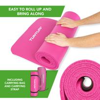 tunturi mat - Gimnastikos kilimėlis Tunturi NBR 180x60x1,5 cm, rožinis - 3 nuotrauka