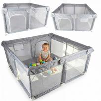 kudikio maniezas - KIK Playpen 120x120 cm Pilkas (Grey) - 1 nuotrauka