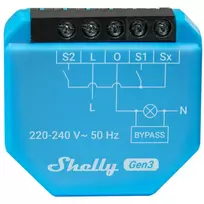valdiklius - Shelly 1L Gen3 Wi-Fi 1 kanalo relė be nulio - 5 nuotrauka