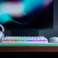 razer klaviatura - Razer Huntsman Mini Mercury (Balta) - 2 nuotrauka