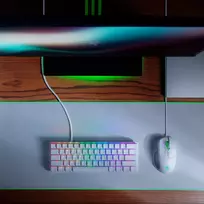 razer klaviatura - Razer Huntsman Mini Mercury (Balta) - 3 nuotrauka