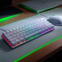 razer klaviatura - Razer Huntsman Mini Mercury (Balta) - 4 nuotrauka