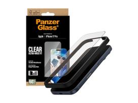 iphone 14 pro ekranas - Panzerglass Screen protector | Apple | iPhone 17 Pro | Glass | Transparent | Ultra-Wide Fit w. EasyAligner - 4 nuotrauka