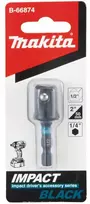 raktu rinkinys - Makita Adapteris B-66874 1/4"-1/2" x 50 mm Juodas (Black) - 1 nuotrauka