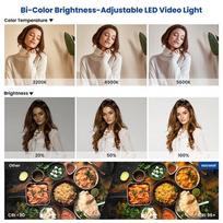 apsvietimo sviestuvas - Neewer Bi-colour 660 LED 2 lempų apšvietimo rinkinys - 6 nuotrauka