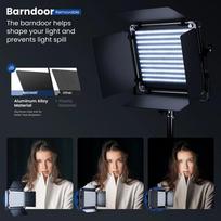 apsvietimo sviestuvas - Neewer Bi-colour 660 LED 2 lempų apšvietimo rinkinys - 8 nuotrauka