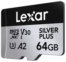 micro sd 64gb - Lexar SILVER PLUS 64GB microSDXC UHS-I Class 10 + SD adapter - 7 nuotrauka