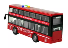 zaisliniai autobusai - Lean Toys akumuliatorinis dviaukštis autobusas, Raudonas (Red) - 3 nuotrauka