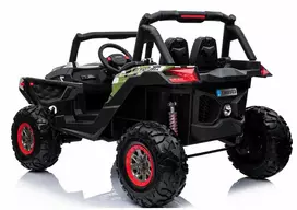 vaikiskas elektromobilis - Lean Cars Dvivietis vaikiškas elektromobilis Buggy XMX603, Juoda/Žalia - 2 nuotrauka