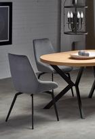 stalas 250 - Halmar Peroni, Auksinis ąžuolas (Golden Oak)/Juodas (Black), 100-250 cm x 100 cm x 75 cm - 8 nuotrauka