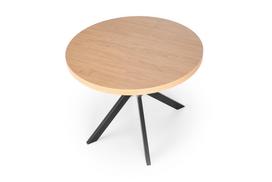 stalas 250 - Halmar Peroni, Auksinis ąžuolas (Golden Oak)/Juodas (Black), 100-250 cm x 100 cm x 75 cm - 11 nuotrauka