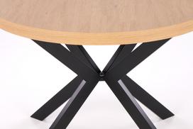 stalas 250 - Halmar Peroni, Auksinis ąžuolas (Golden Oak)/Juodas (Black), 100-250 cm x 100 cm x 75 cm - 12 nuotrauka