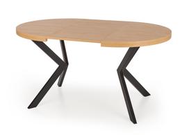 stalas 250 - Halmar Peroni, Auksinis ąžuolas (Golden Oak)/Juodas (Black), 100-250 cm x 100 cm x 75 cm - 16 nuotrauka