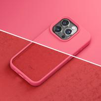 iphone 15 pro telefonai - Telforceone silikoninis dėklas, skirtas Apple iPhone 15 Pro Max 6.7" aviečių - 4 nuotrauka
