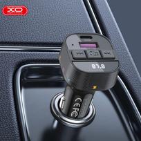 juodas - XO FM siųstuvas BCC17 Bluetooth MP3 automobilinis įkroviklis 30W juodas (Black) - 2 nuotrauka