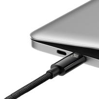 type c to usb - Baseus USB-C į USB-C laidas Tungsten Gold 240W 1m Juodas (Black) CAWJ040001 - 3 nuotrauka