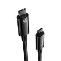 type c to usb - Baseus USB-C į USB-C laidas Tungsten Gold 240W 1m Juodas (Black) CAWJ040001 - 4 nuotrauka
