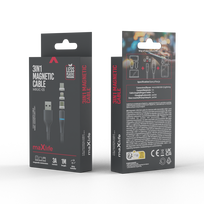 usb laidas magnetinis - maXlife OEM001960 Black - 2 nuotrauka