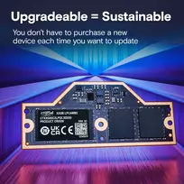 32gb operatyvioji atmintis - Crucial LPCAMM2 DDR5 32GB (1x32GB) 7500MHz SO-DIMM - 4 nuotrauka