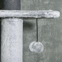 namelis katems - PawHut Draskyklė katėms su aukštomis lubomis, 225-255 cm, pilka (Grey) - 2 nuotrauka