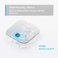 humidity temperature - TP-Link Tapo T310 Išmanusis temperatūros ir drėgmės jutiklis Baltas (White) - 7 nuotrauka
