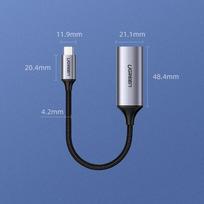 usb 2.0 to hdmi adapter - Ugreen CM297 adapteris USB-C į HDMI, 4K 60Hz, pilkas - 3 nuotrauka