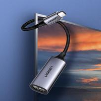 usb 2.0 to hdmi adapter - Ugreen CM297 adapteris USB-C į HDMI, 4K 60Hz, pilkas - 13 nuotrauka