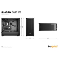 korpusas be quiet! - Be Quiet ! Shadow Base 800 BGW60 - 10 nuotrauka